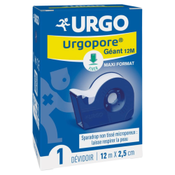 Urgo Urgopore Géant Sparadrap non tissé microporeux 12m x 2,5cm