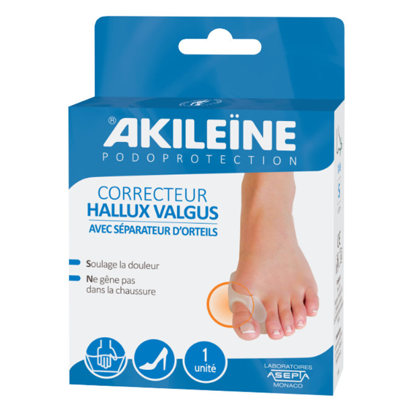 Akileïne Podoprotection Correcteur Hallux Valgus séparateur