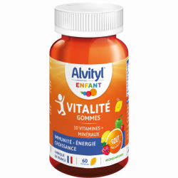 Alvityl Vitalité 10 Vitamines et Minéraux 60 gommes