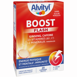 Alvityl Boost Ginseng et Caféine 20 comprimés