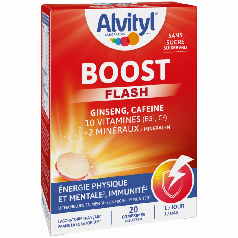 Alvityl Boost Ginseng et Caféine 20 comprimés