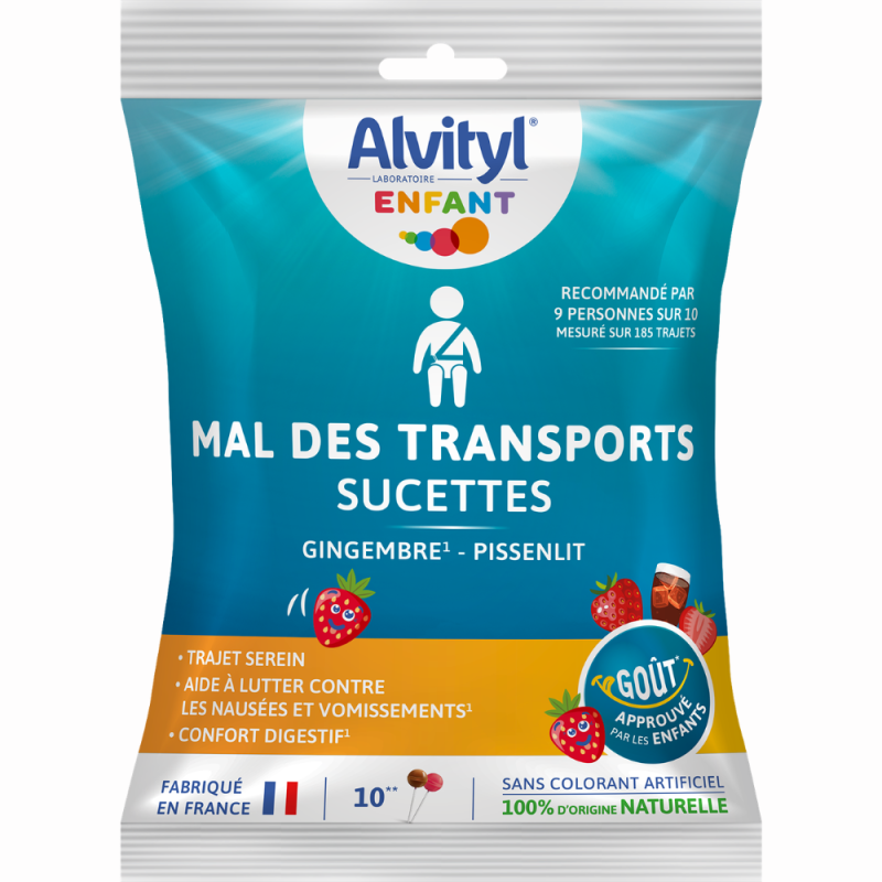 Urgo Alvityl Mal des Transports 10 sucettes