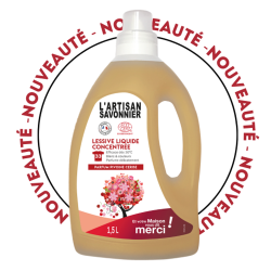 Gravier L'Artisan Savonnier Lessive liquide concentrée pivoine cerise bio 1,5L