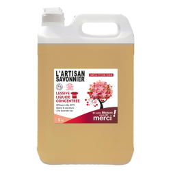 Gravier L'Artisan Savonnier Lessive liquide concentrée pivoine cerise bio 5L