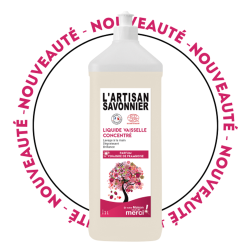 Gravier L'Artisan Savonnier Liquide Vaisselle Concentré Vinaigre de Framboise 1L