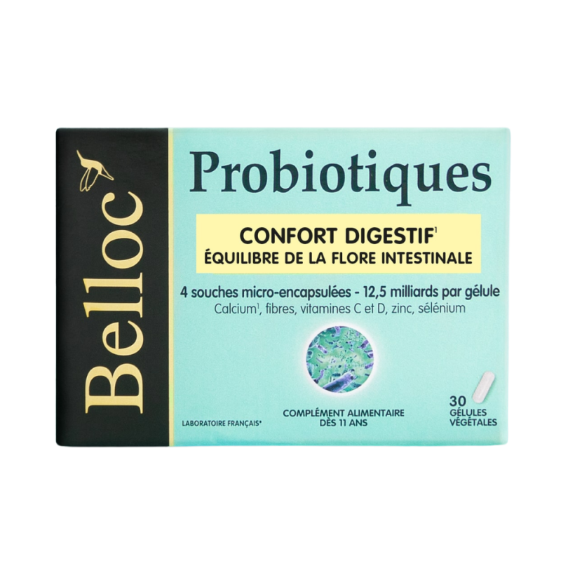 Belloc Probiotiques Equilibre de la flore intestinale 30 gélules