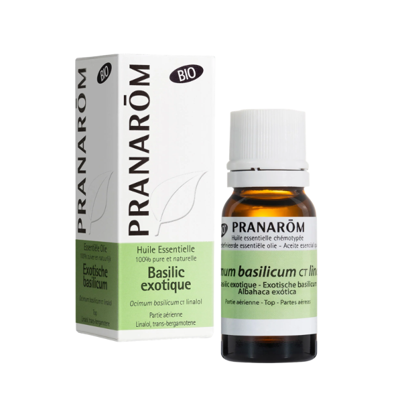 Pranarôm Huile Essentielle Basilic exotique bio CT linalol 10ml