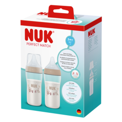 NUK Biberon Perfect Match singe 3m+ lot de 2x260ml