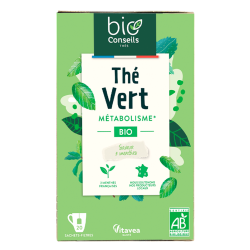 Vitavea BioNutrisanté Infusion Thé Vert Métabolisme 3 menthes 20 sachets