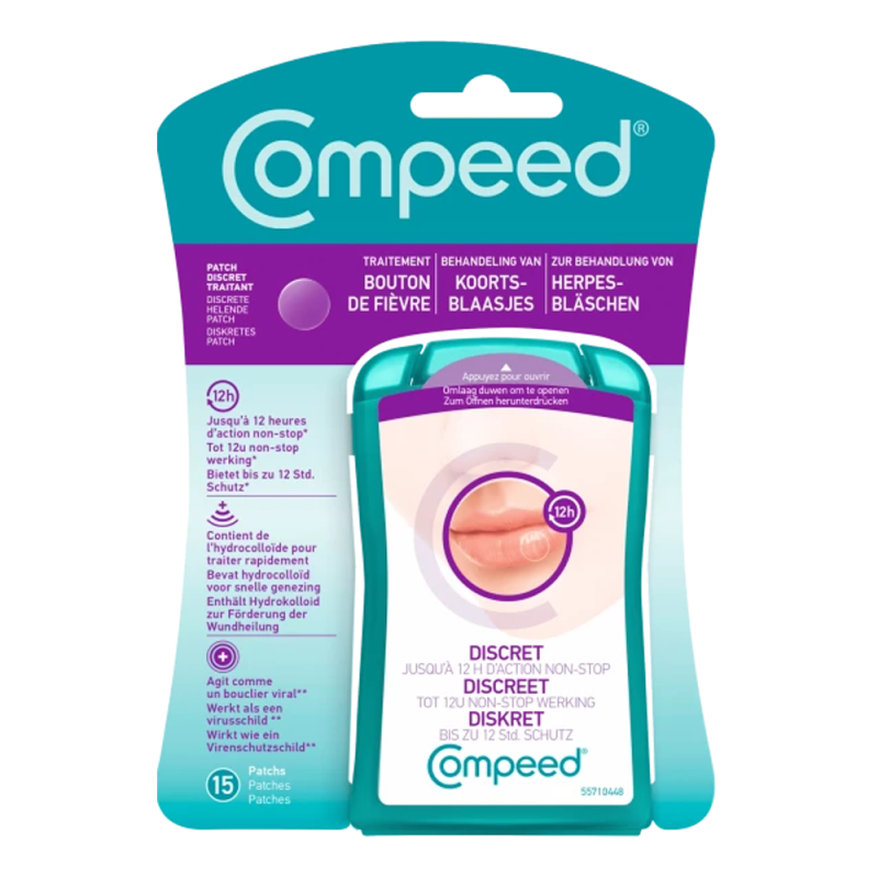 Compeed 15 patchs bouton de fièvre Discret