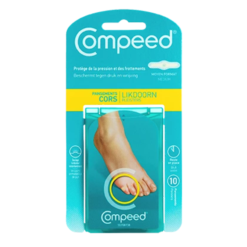 Compeed 10 Pansements Cors moyen format