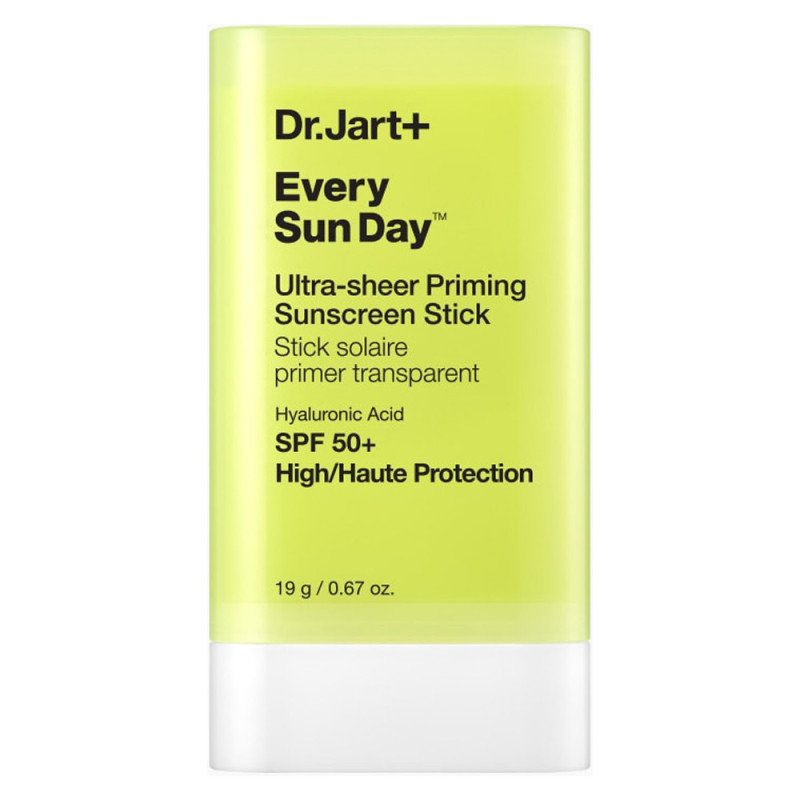 Dr.Jart+ Every Sun Day Stick solaire préparateur ultra-transparent SPF50+ 19gr