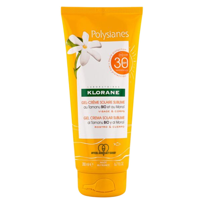 Klorane Polysianes Gel-crème solaire sublime SPF30 - 200ml