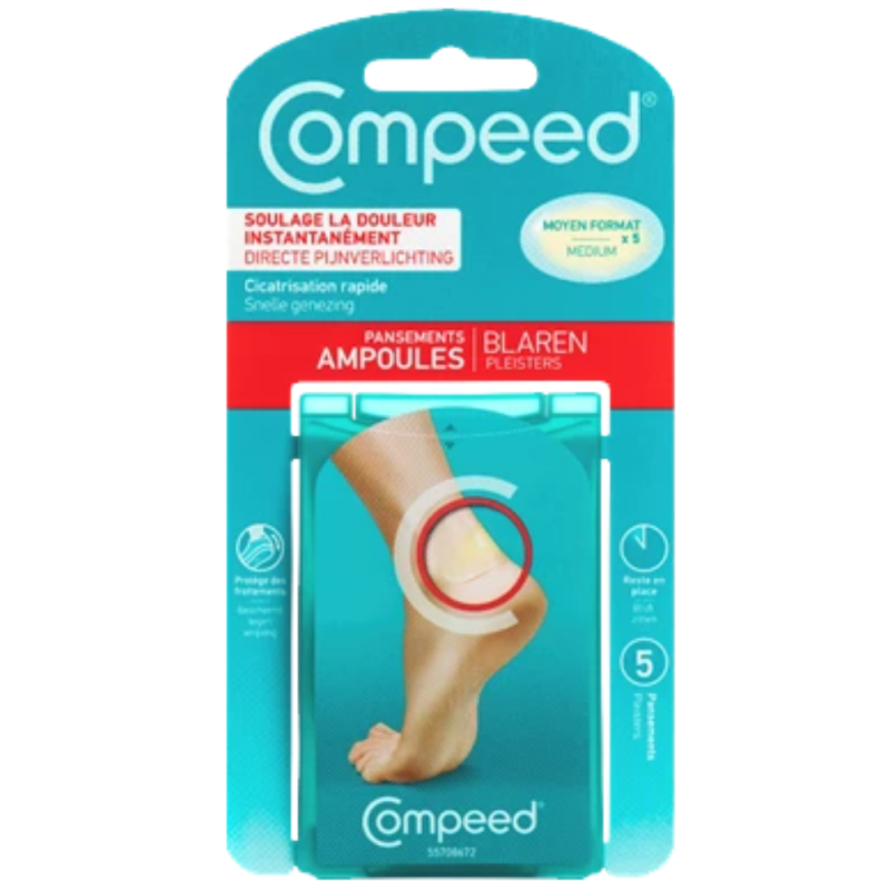 Compeed Pansement Ampoule Moyen Format 5 pansements