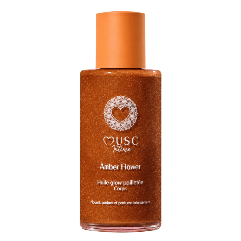 Musc Intime Amber Flower Huile glow pailletée corps 100ml