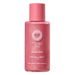 Musc Intime Sweet Litchi Huile Glow pailletée corps 100ml