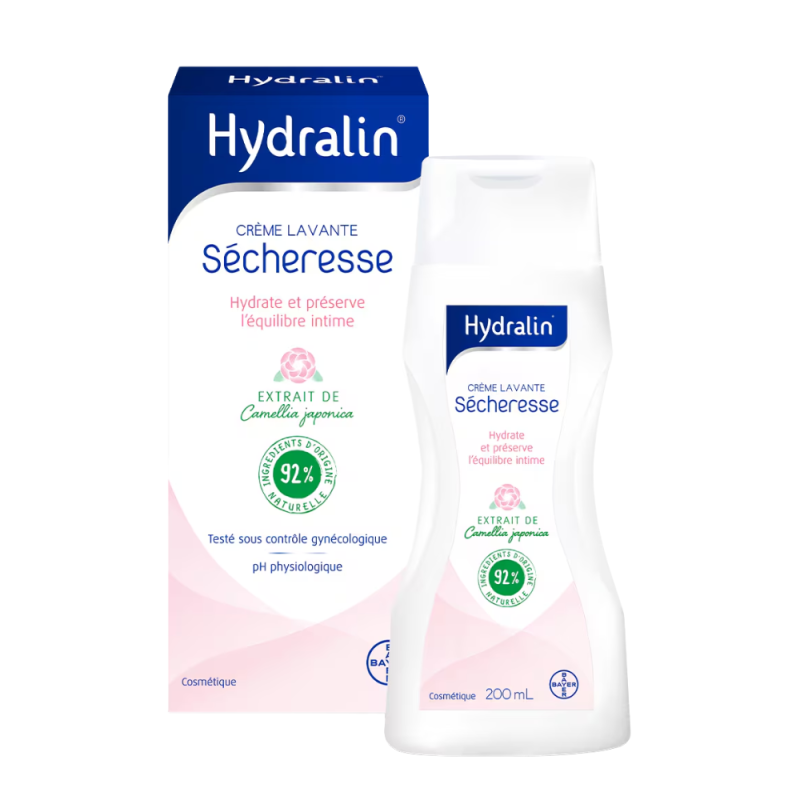 Hydralin Sécheresse Crème lavante intime 200ml