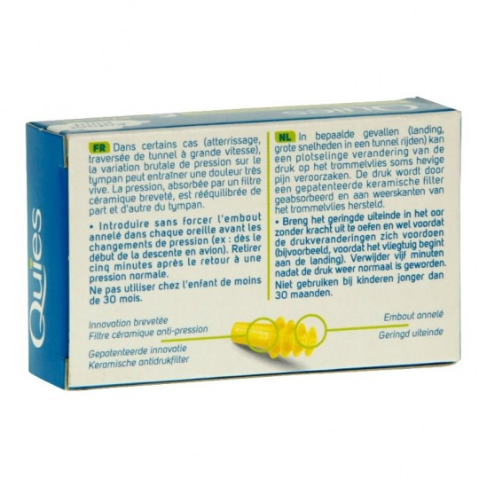 Quies bouchons d'oreilles...