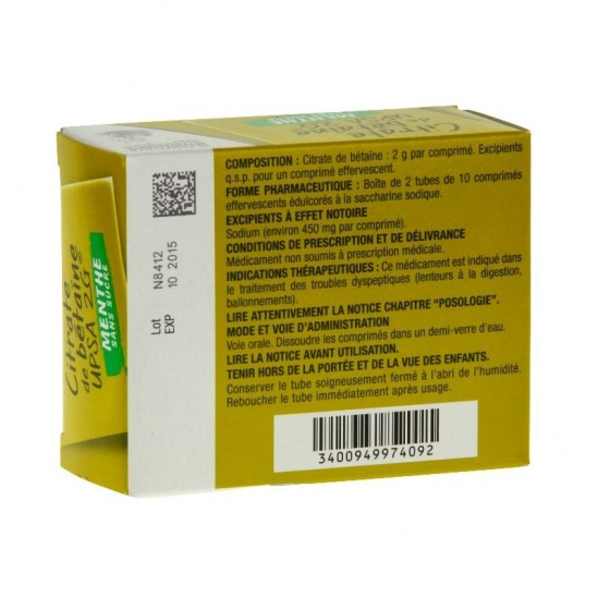 UPSA Citrate de Bétaine...