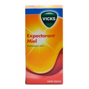 Vicks Expectorant Guaifenesine 1.33% adultes miel 180ml