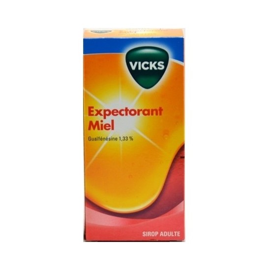 Vicks Expectorant Guaifenesine 1.33% adultes miel 180ml