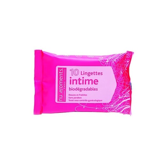 Nu moments lingettes pocket intimes x10