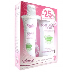 Saforelle Soin Lavant Doux 250ml + 1 Recharge de 400ml