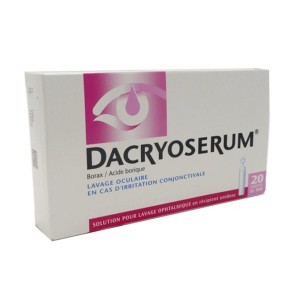 Dacryoserum solution pour lavage ophtalmique 20 récipients unidoses de 5ml