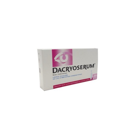Dacryoserum solution pour lavage ophtalmique 20 récipients unidoses de 5ml