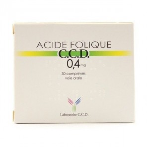 CCD  Acide folique 0,4 mg 30 comprimés