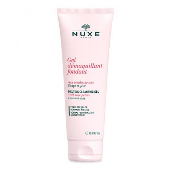 Nuxe Gel Démaquillant fondant aux pétales de rose 125ml