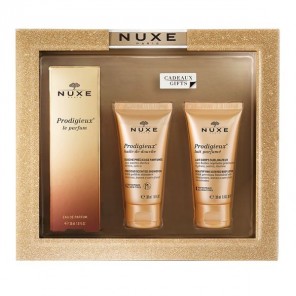 Nuxe Coffret Prodigieux Le parfum 30ml+ Huile de douche 30ml+ Lait parfumé 30ml
