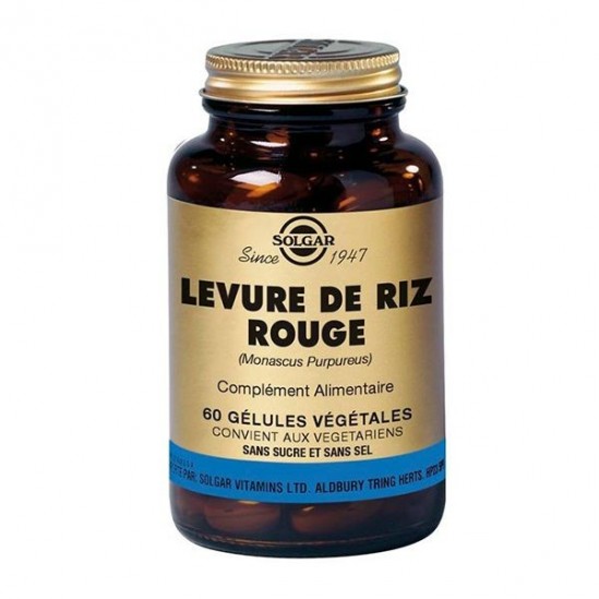 Solgar Levure de riz rouge 60 gélules