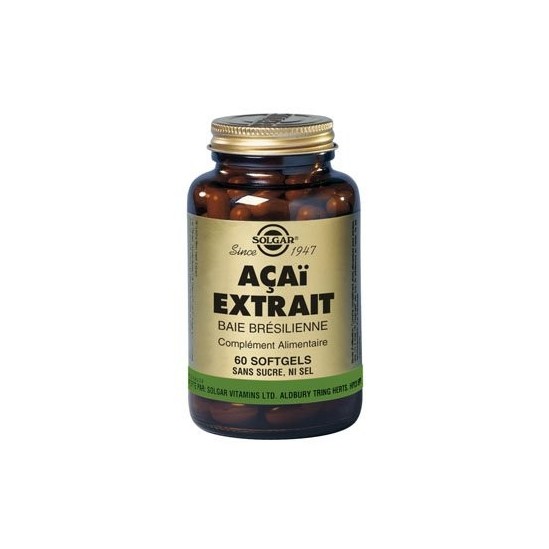 Solgar Açaï extrait 60 gélules