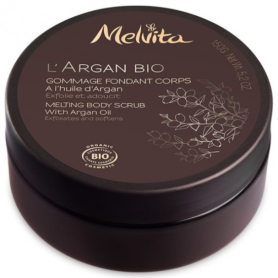 Melvita l'argan bio gommage fondant corps 150g