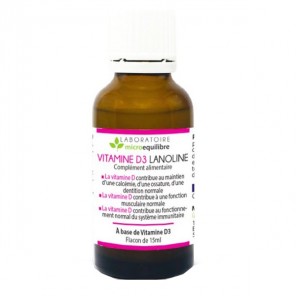 Microequilibre équilibre vitamine D3 lanoline 15ml