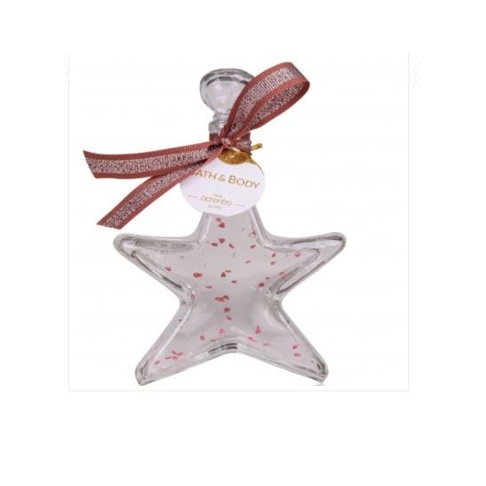 Tentation cadeau de noël etoile transparent à paillettes cœurs roses