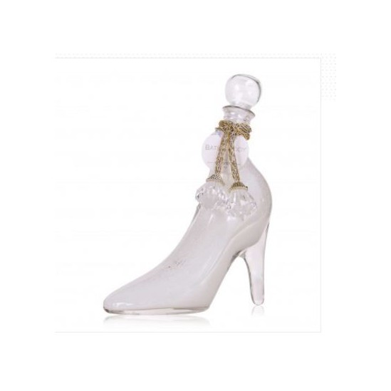 Tentation cadeau de Noël chaussure blanc nacré pailleté 350ml