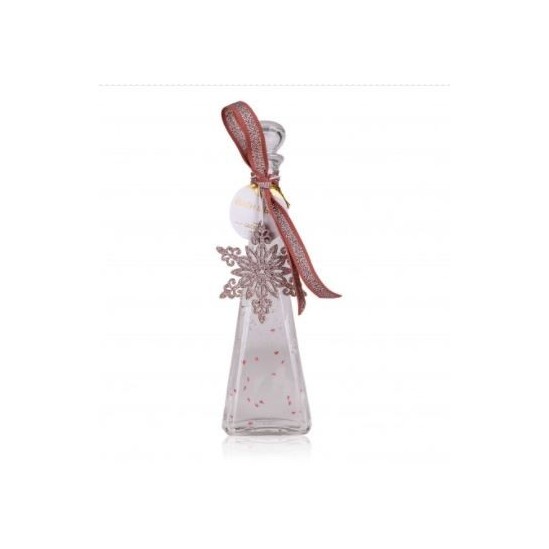 Tentation cadeau de Noël Fantasy transparent à paillettes cœurs roses