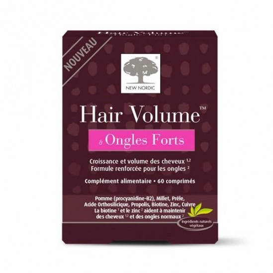 New nordic hair volume & ongles forts 60 comprimés