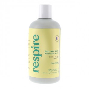 Respire déodorant naturel eco recharge citron bergamote 150ml
