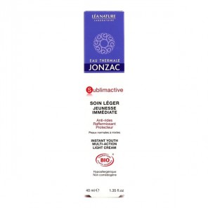 Jonzac Sublimactive soin léger jeunesse immédiate bio 40ml