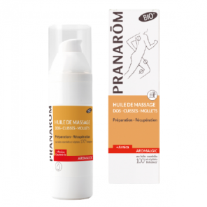 Pranarom Aromalgic huile de massage dos cuisses mollets 100ml