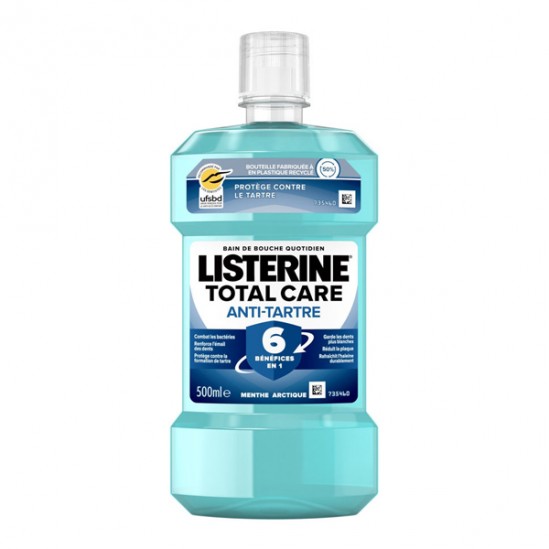 Listerine Total Care Anti-tartre Bain de bouche menthe arctique 500ml