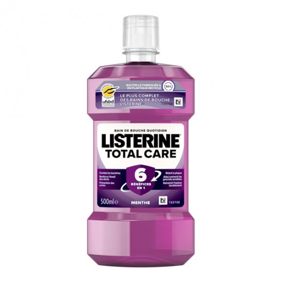 Listerine Total Care Bain de bouche menthe 500ml