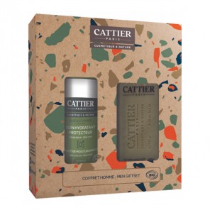 Cattier coffret homme soin hydratant + savon