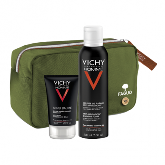 Vichy trousse de noël homme rasage anti-irritations