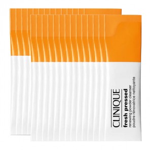 Clinique fresh pressed nettoyant en poudre régénérant 28 paquets