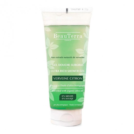 Beauterra gel douche surgras verveine citron 100ml