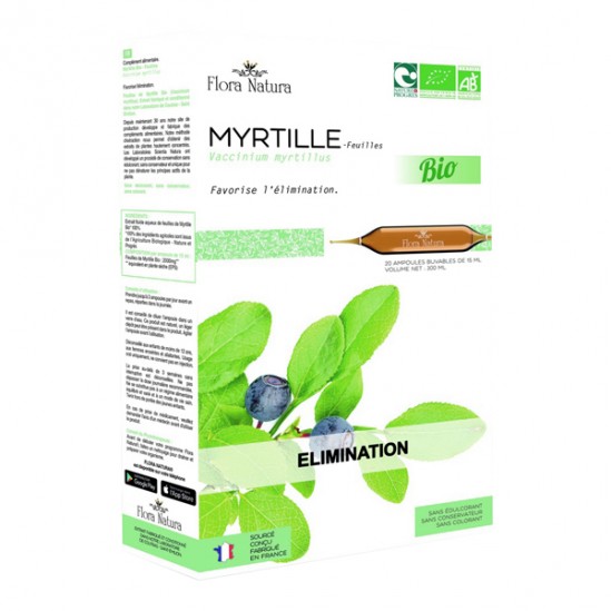 Flora natura myrtille bio 20 ampoules